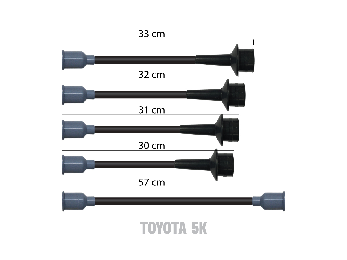 ชุดสายหัวเทียน MSD สำหรับเครื่อง Toyota 5K